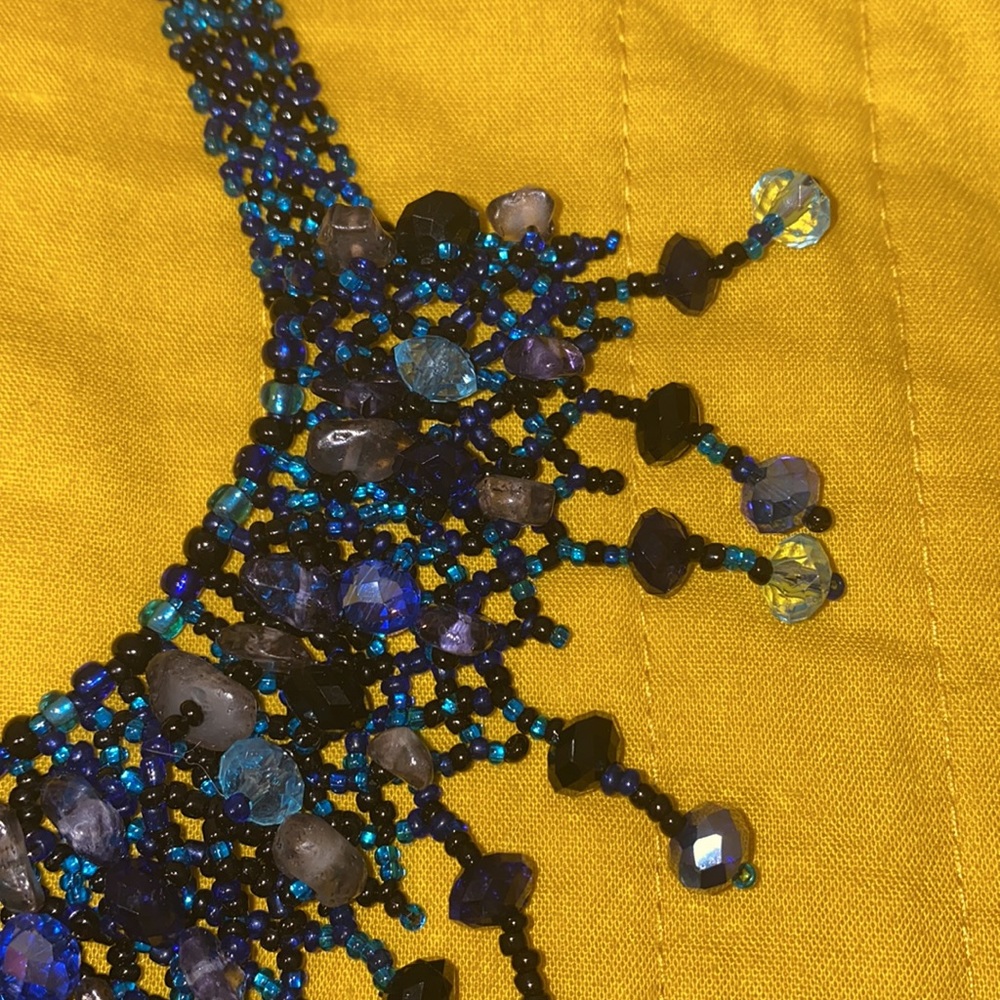 HANDMADE Blue Necklace - Picture 4 of 4